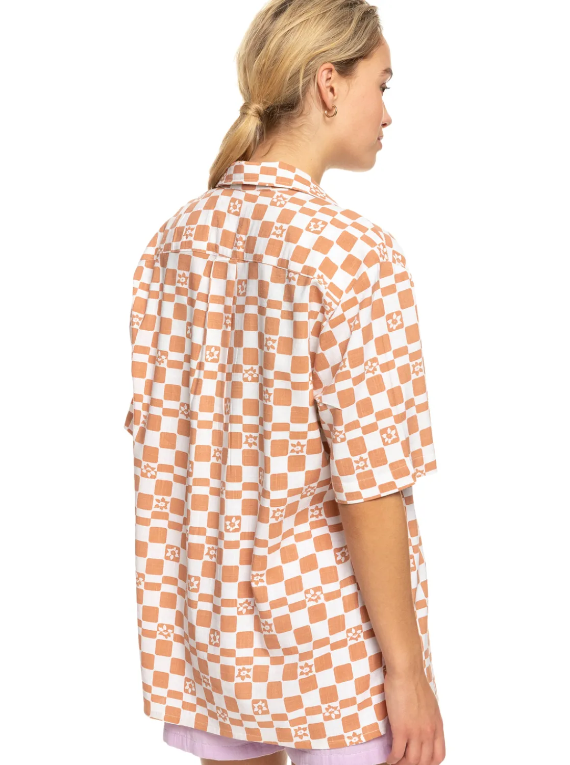 Aloha Sunset Check - Kurzarmliges Hemd Fur Frauen>Roxy Cheap