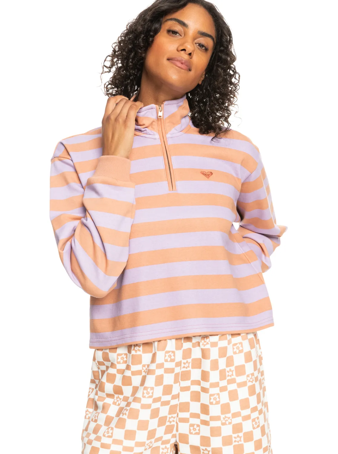 Carefree Vibe - Sweatshirt Mit Halbem Reisverschluss Fur Frauen>Roxy Best