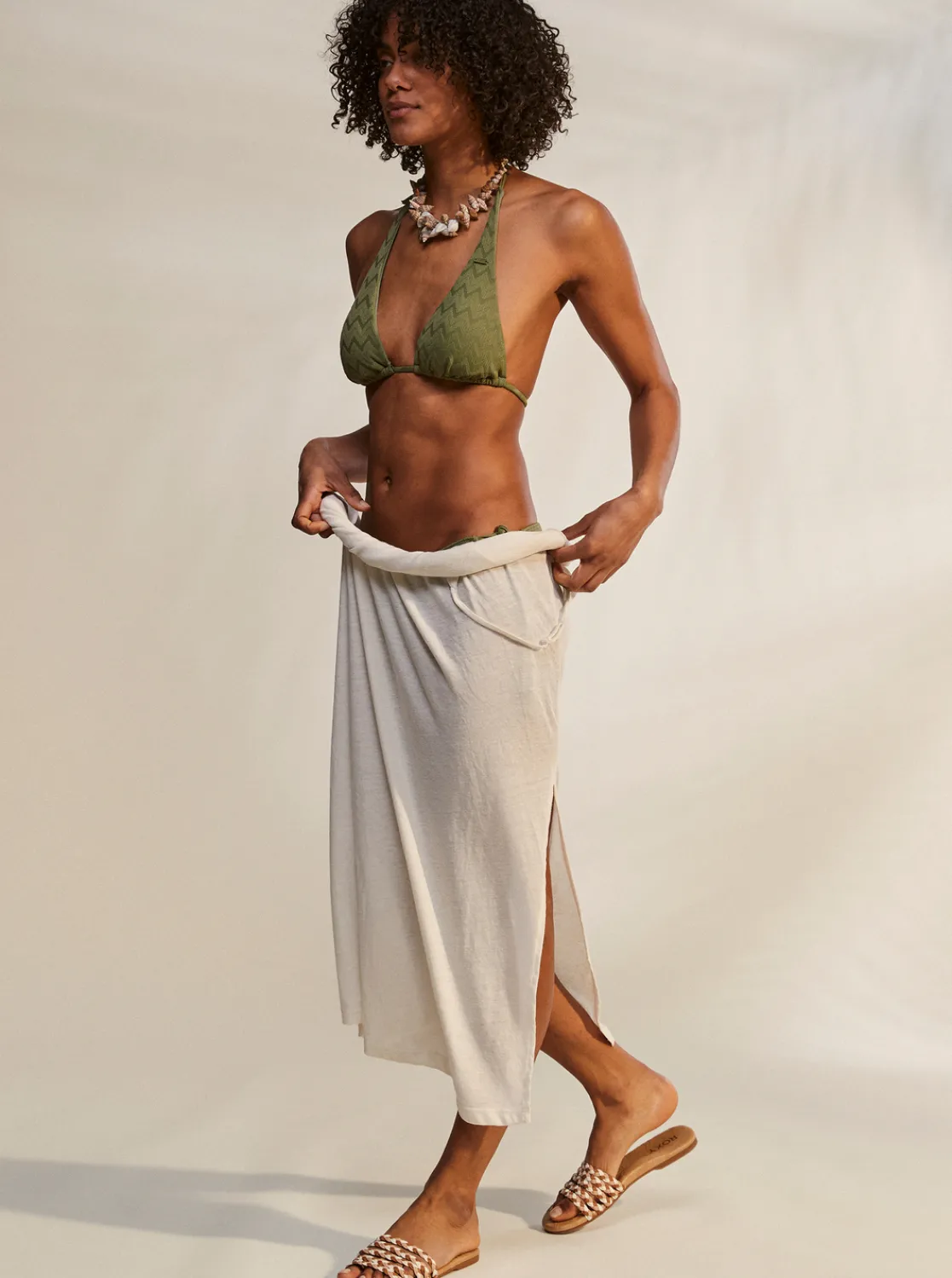 Current Coolness - Verlangertes Triangle-Bikinioberteil Fur Frauen>Roxy Cheap