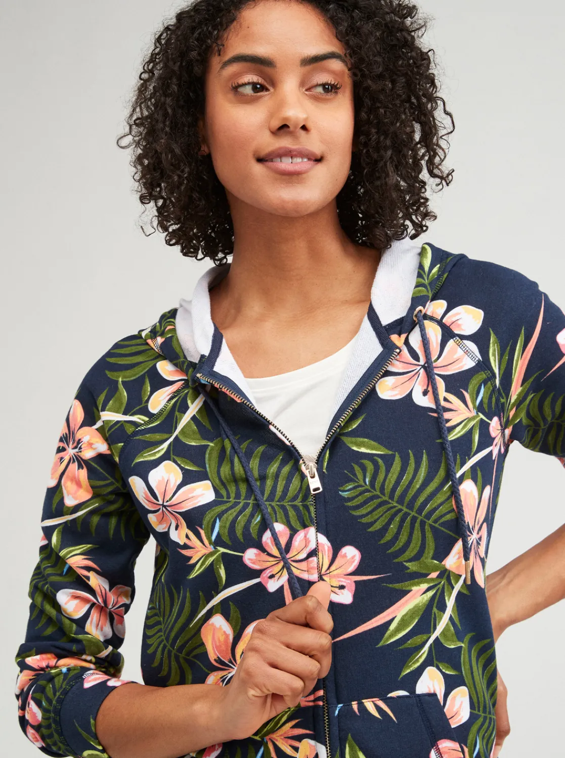 Dive Deep - Kapuzenpulli Mit Reisverschluss Fur Frauen>Roxy Fashion