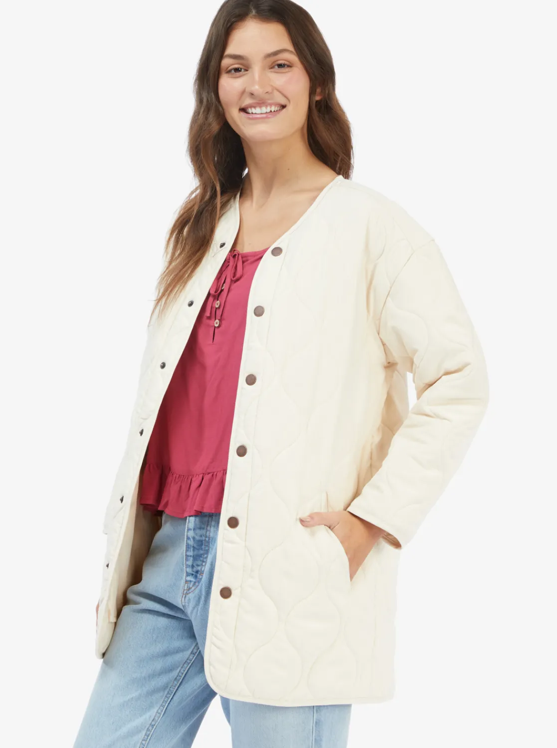 Holding On - Gesteppte Jacke Fur Frauen>Roxy Best Sale