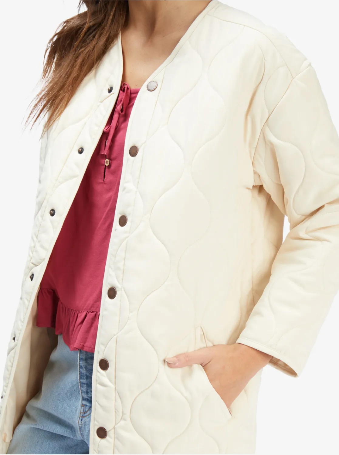 Holding On - Gesteppte Jacke Fur Frauen>Roxy Best Sale