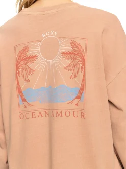 Love Sunset - Oversize Boyfriend-T-Shirt Fur Frauen><noscript><img width=