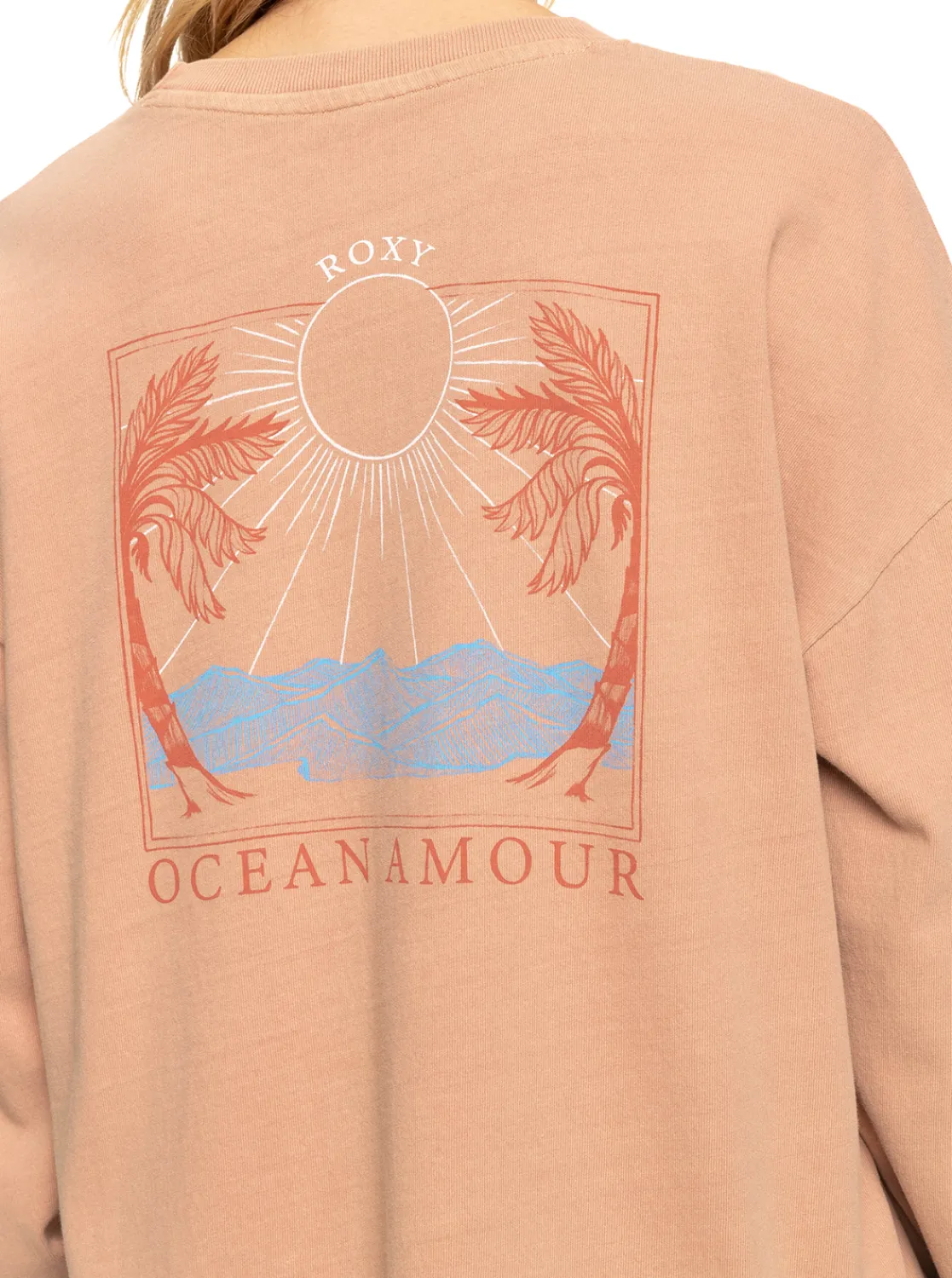 Love Sunset - Oversize Boyfriend-T-Shirt Fur Frauen>Roxy Fashion