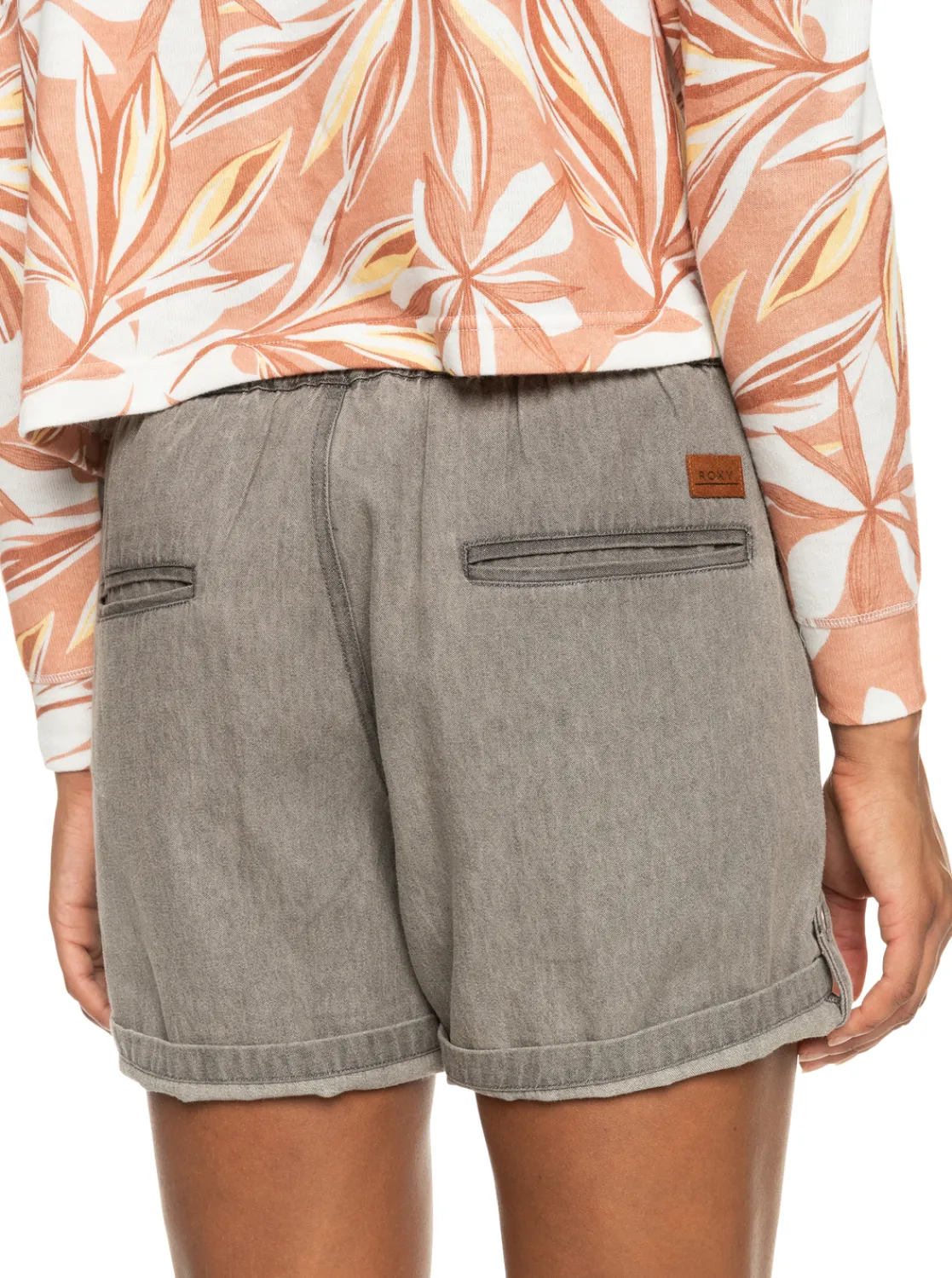 Milady Beach Grey Regular - Jeansshorts Fur Frauen>Roxy Cheap