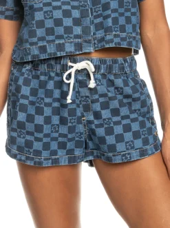 New Impossible Printed - Denim-Shorts Fur Frauen><noscript><img width=