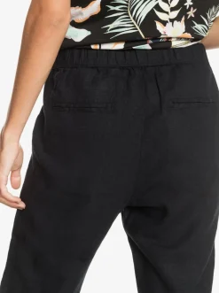 On The Seashore - Cargo Hose Aus Leinen Fur Frauen><noscript><img width=