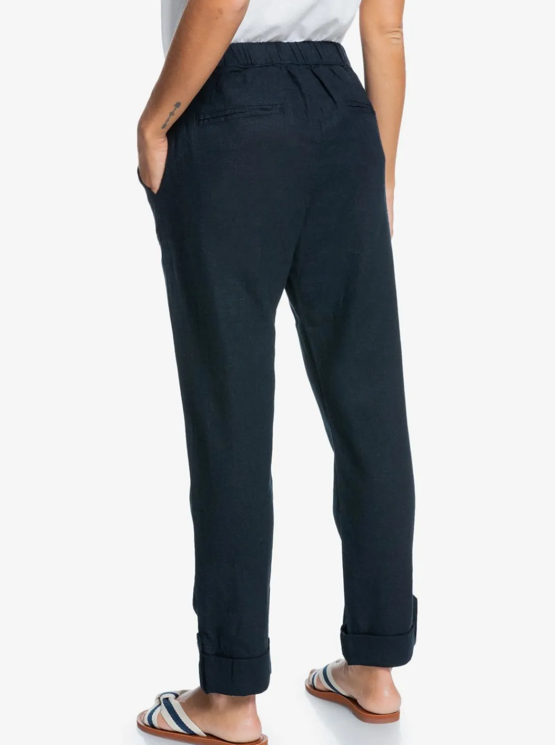 On The Seashore - Cargo Hose Aus Leinen Fur Frauen>Roxy Best Sale