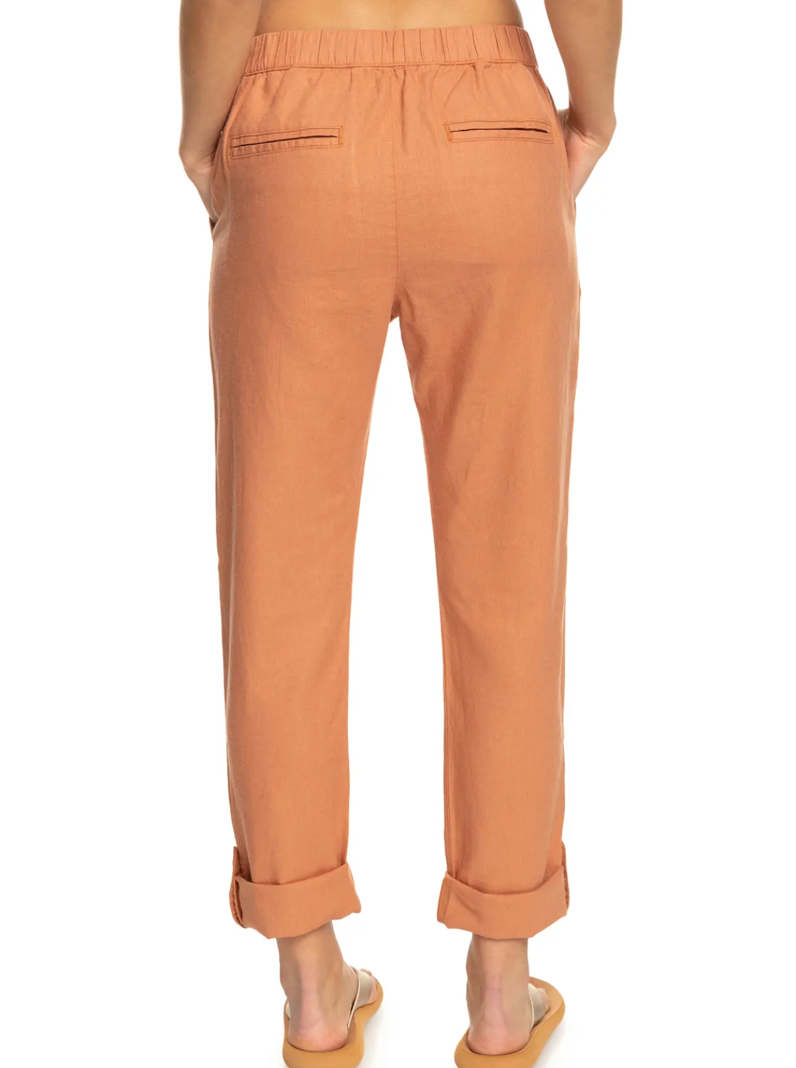 On The Seashore - Cargo Hose Aus Leinen Fur Frauen>Roxy New