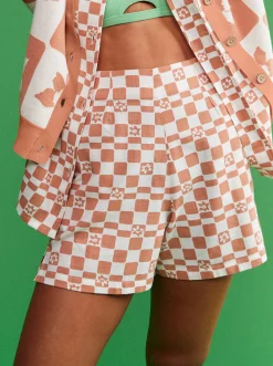 Over The Sun Check - Leichte Shorts Fur Frauen><noscript><img width=