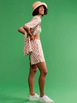 Over The Sun Check - Leichte Shorts Fur Frauen><noscript><img width=