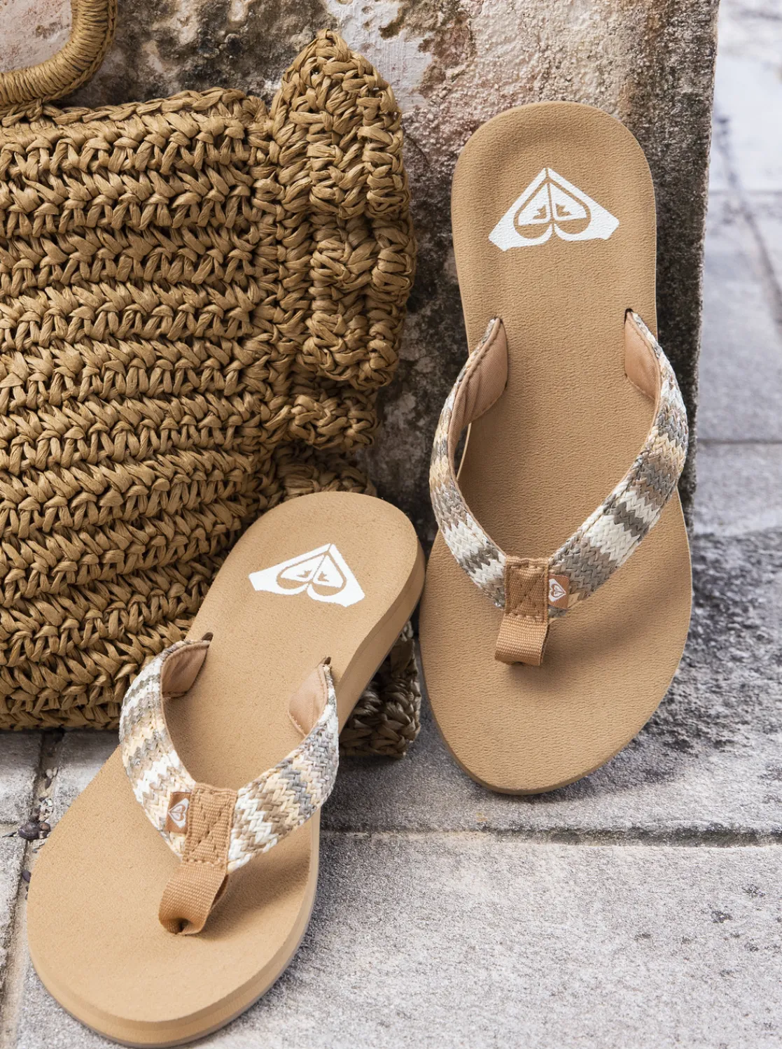 Porto Raffia - Sandalen Fur Frauen>Roxy New