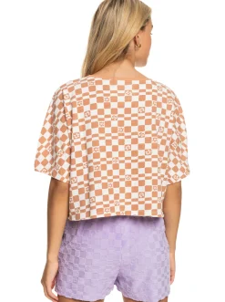 Power Check - Oversize Crop-T-Shirt Fur Frauen><noscript><img width=