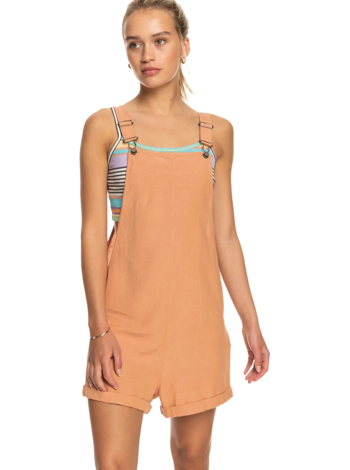 Silver Sky Again - Latzhosenshorts Fur Frauen>Roxy Flash Sale