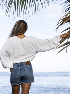 What A Vibe - Crop Top Mit Langen Armeln Fur Frauen><noscript><img width=